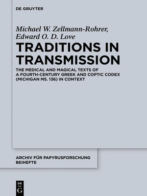 cover image of Traditions in Transmission